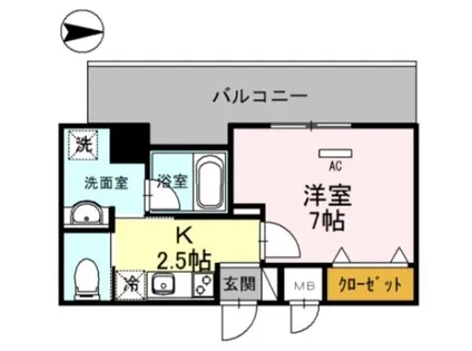 Lavart森ノ宮【6階】の間取り