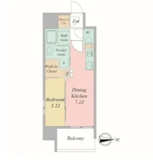 ブランシエスタ森ノ宮【4階】の間取り
