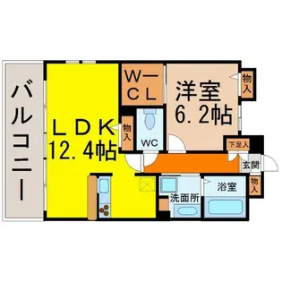 愛知県名古屋市北区黒川本通2丁目【マンション】の間取り