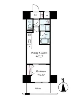 大阪府大阪市中央区大手通2丁目【マンション】の間取り