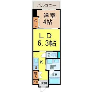 レジデンス上前津スクエア【9階】の間取り