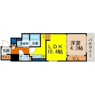 ドゥーエ千種【5階】の間取り