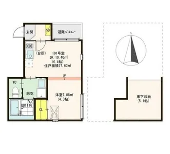 ハーモニーテラス小路東Ⅱ【1階】の間取り