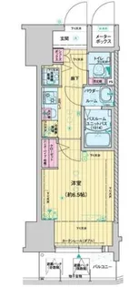 レオンコンフォート難波アッシュ【7階】の間取り