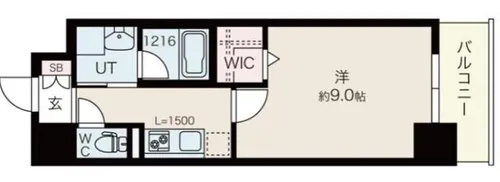 グレイス難波南【6階】の間取り