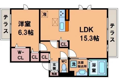 セジュールコートあべのSR【1階】の間取り