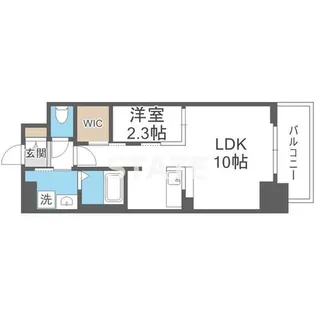 コンフォリア・リヴ北浜平野町【3階】の間取り