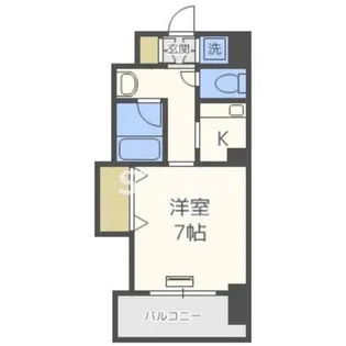 ブリリアン夕陽丘【3階】の間取り