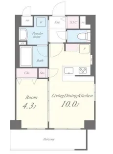 Moolio新深江【4階】の間取り