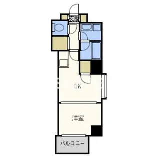 1DKの間取り画像