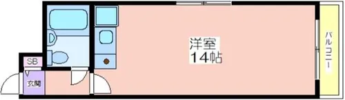 ネオコーポ花園町【3階】の間取り