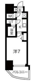 1Kの間取り画像