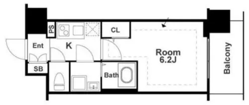 エスリード大阪城南グランデュクス【4階】の間取り