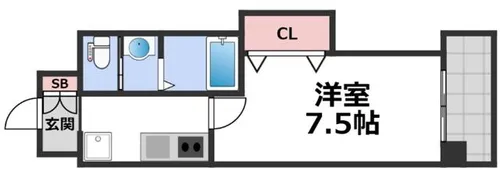 Luxe布施北Ⅰ【11階】の間取り