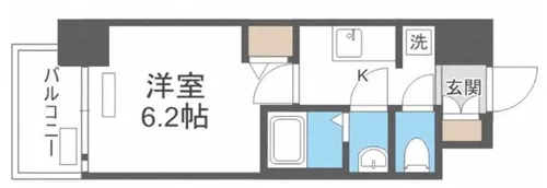 プレサンス難波インフィニティ【4階】の間取り