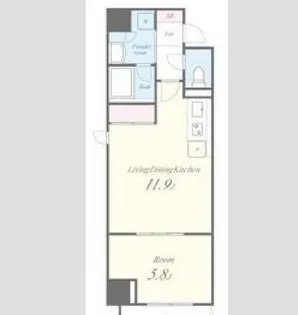 Residence Tresor Dieu【7階】の間取り