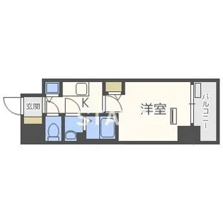 大阪府大阪市浪速区難波中3丁目【マンション】の間取り