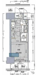 エスリード大阪上本町ブランジュ【4階】の間取り
