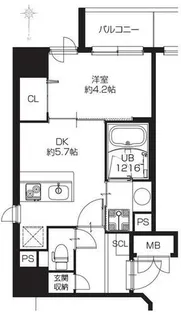 GAUDI【3階】の間取り