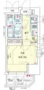 プレサンス松屋町グレース【8階】の間取り