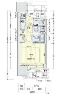 プレサンス松屋町駅前【12階】の間取り
