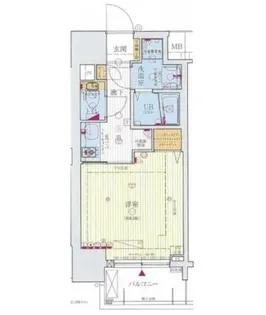大阪府大阪市天王寺区味原町【マンション】の間取り