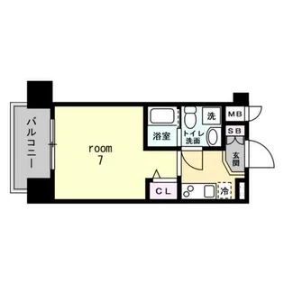 TOYOTOMISTAYPREMIUM難波桜川【6階】の間取り