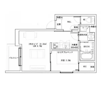 大阪府堺市堺区北半町東【アパート】の間取り