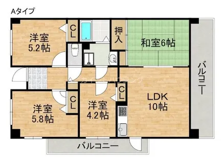 WEST関空泉南ハイツ【11階】の間取り