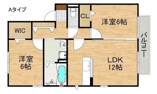 ヴューコート【2階】の間取り