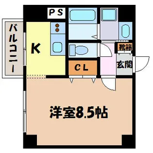 クラシタイヤー新栄【3階】の間取り