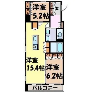 センチュリースクエア千種【15階】の間取り