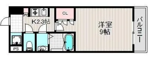 大阪府堺市北区中百舌鳥町2丁【マンション】の間取り