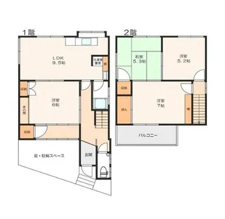 大阪府堺市北区長曽根町【一戸建】の間取り