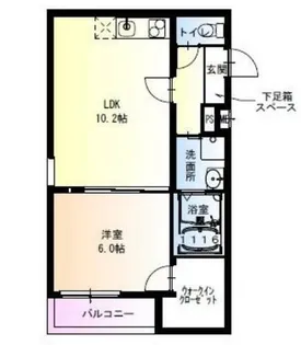 大阪府堺市堺区浅香山町1丁【アパート】の間取り