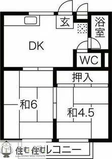 イヤーコート上豊田C棟【2階】の間取り