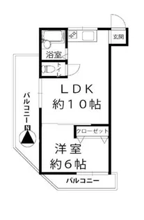 大阪府堺市堺区甲斐町東4丁【マンション】の間取り