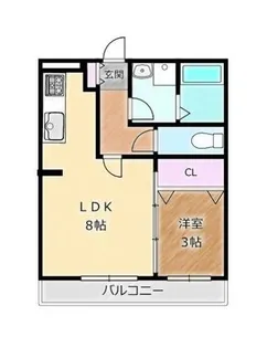 大阪府堺市西区上【アパート】の間取り