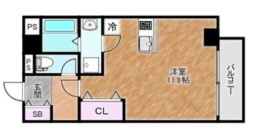 大阪府堺市堺区寺地町東3丁【マンション】の間取り