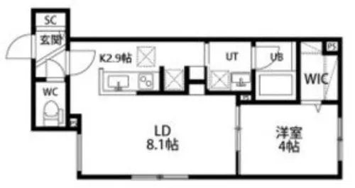 グランドサクセスピスタ【2階】の間取り