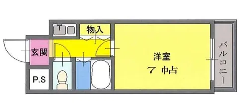 大阪府堺市西区鳳東町4丁【マンション】の間取り