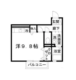 大阪府堺市堺区百舌鳥夕雲町1丁【アパート】の間取り