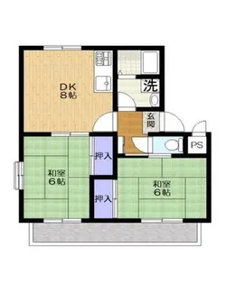 大阪府堺市中区土塔町【アパート】の間取り