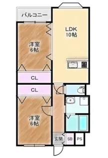 大阪府堺市中区深井北町【マンション】の間取り