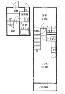 大阪府堺市北区東三国ヶ丘町3丁【アパート】の間取り