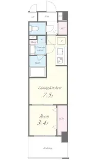 大阪府堺市堺区一条通【マンション】の間取り