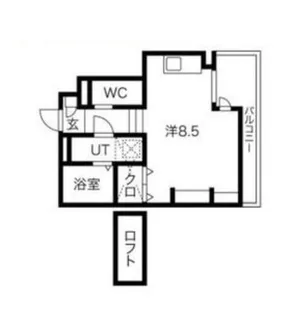 大阪府堺市堺区旭ヶ丘北町1丁【アパート】の間取り