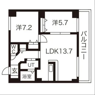 EF Town 2nd【4階】の間取り