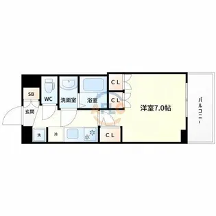 アルティザ淡路駅東【11階】の間取り