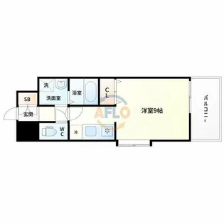 エクセレント上新18【15階】の間取り